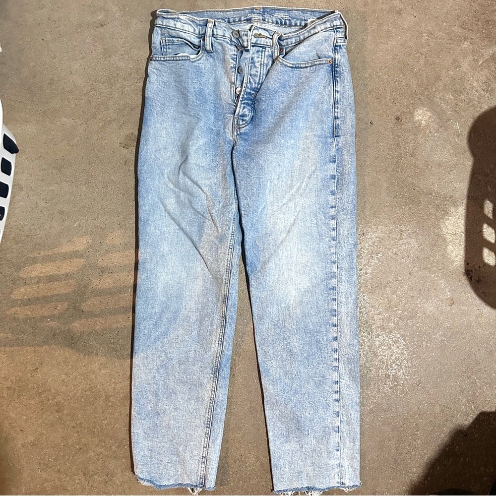 Old Navy Extra Hi Rise Straight Jeans 8